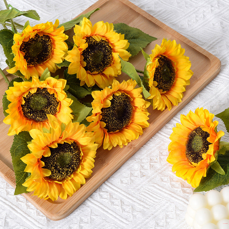 Decorative Fabric Sunflower Stem
