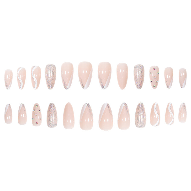 Glamorous Glittered Stiletto Nail Art Stornfield
