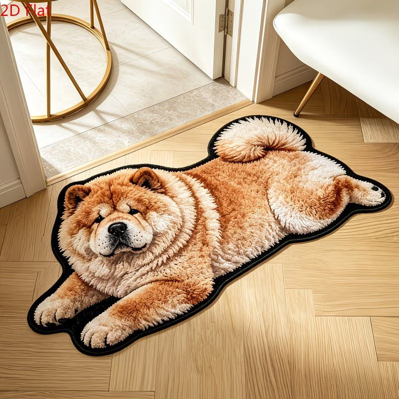 Cute Dog-Shaped Rug