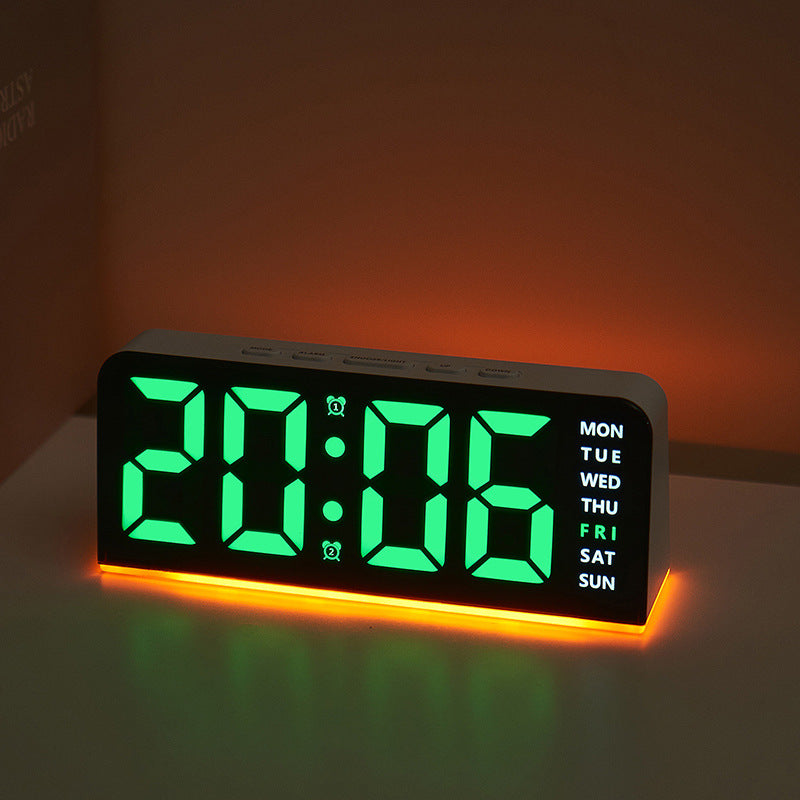 Digital LED alarm clock with color change Stornfield