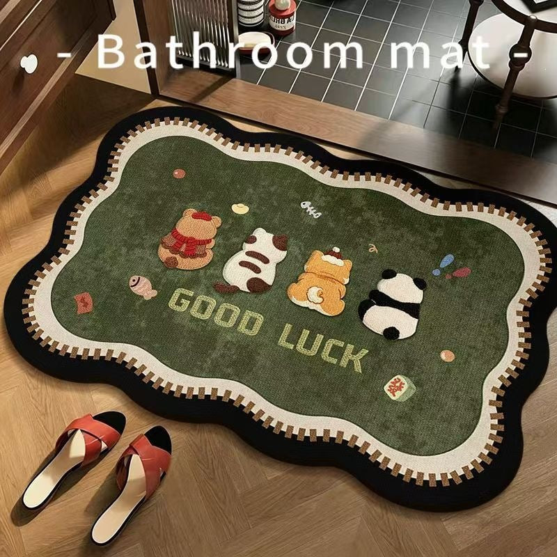 Cute Animal-Themed Bathroom Mat