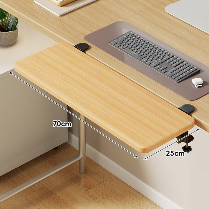 Extra-Wide Low-Profile Under-Desk Slide-Out Keyboard and Mouse Platform