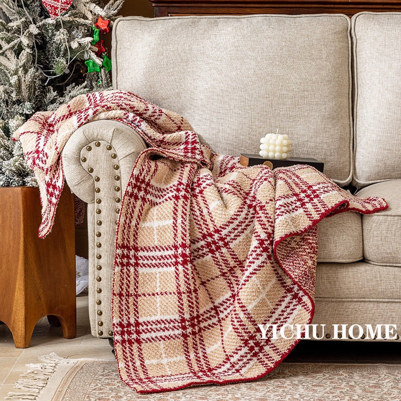 Cozy Plaid Throw Blanket