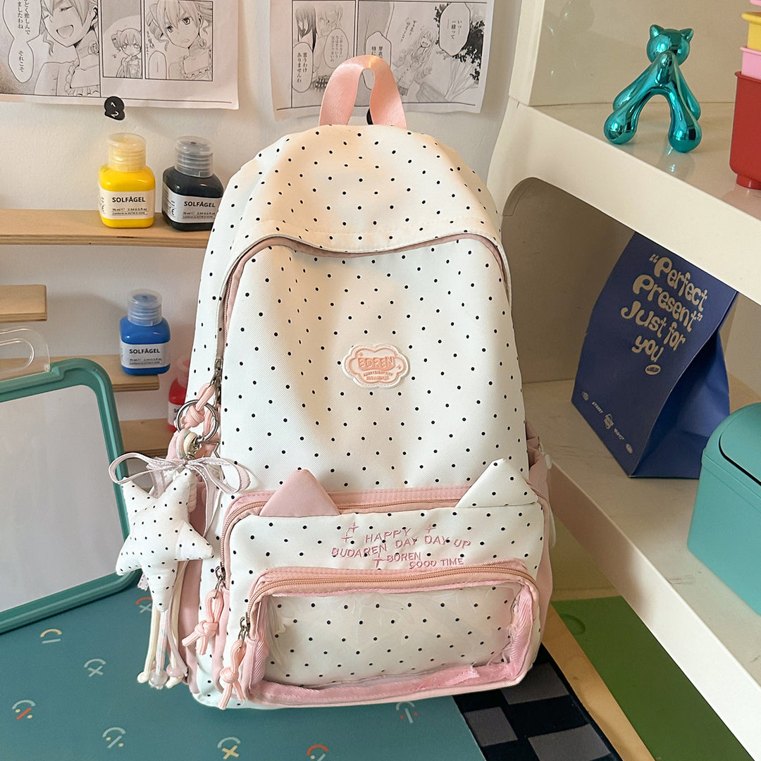 Cute Polka Dot Design Backpack Stornfield