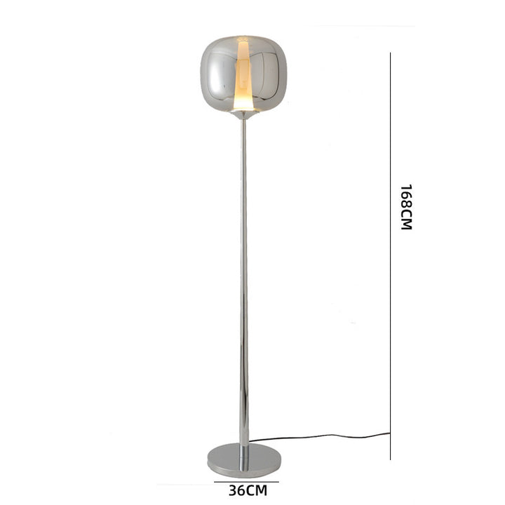 Modern Minimalist Floor Lamp with Transparent Base