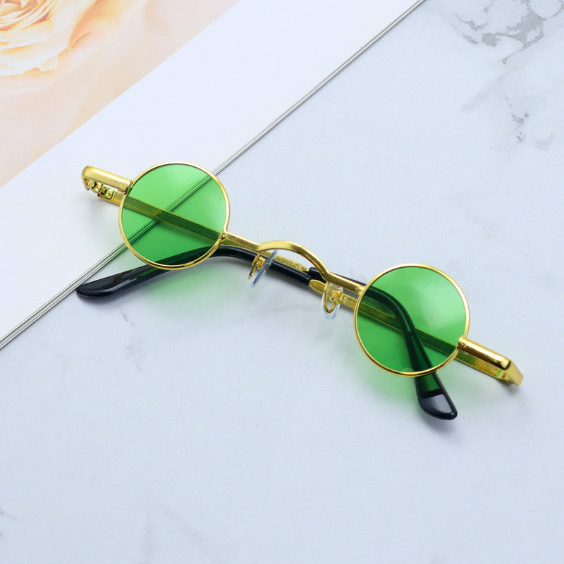Retro-Inspired Round Metal Frame Sunglasses Stornfield