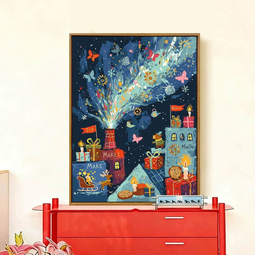 Whimsical Holiday-Themed Wall Art Stornfield