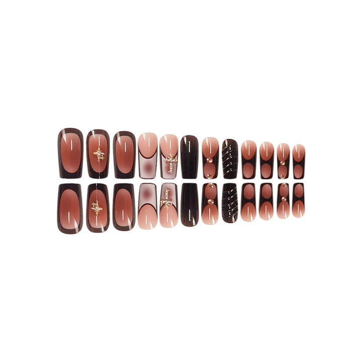 Luxury Gothic Press-On Nail Set Stornfield
