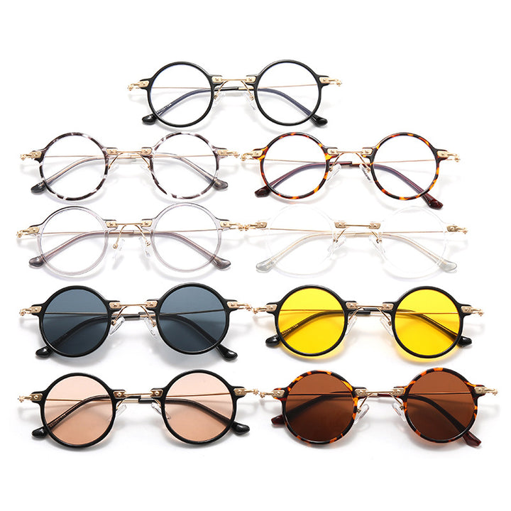 Ladies round glasses with delicate metal frame Stornfield