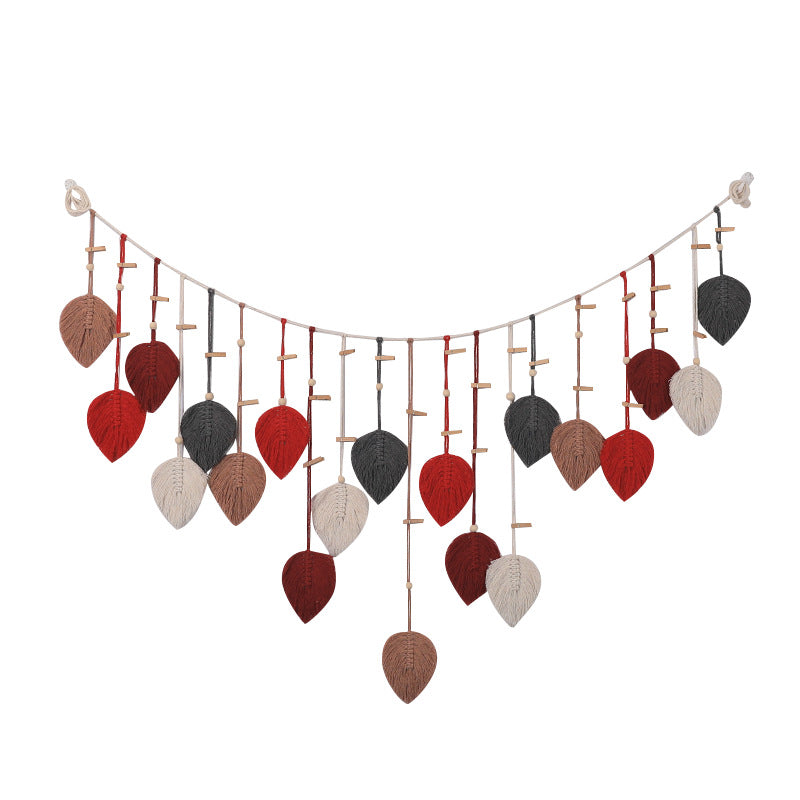 Macrame Wall Decor with Leaf Design Stornfield