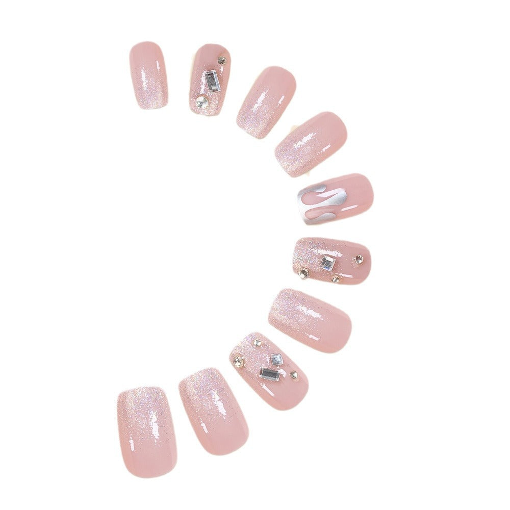 Glittering Nail Art Design