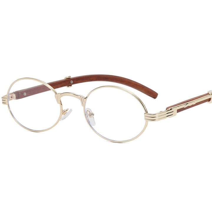Women's round designer sunglasses with innovative metal frame Stornfield