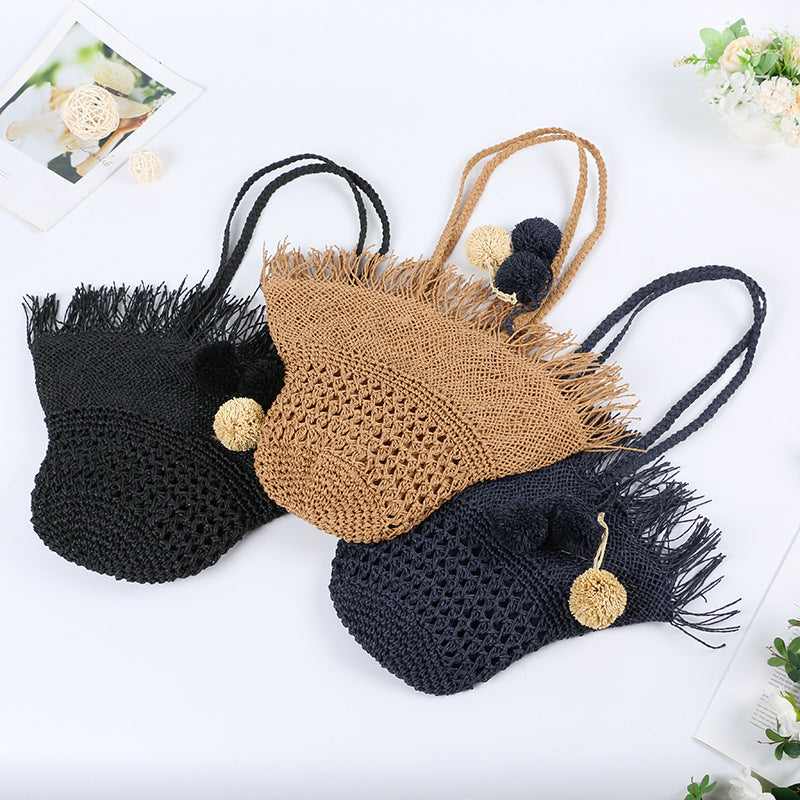 Elegant Basket Bag with Fringed Design Stornfield