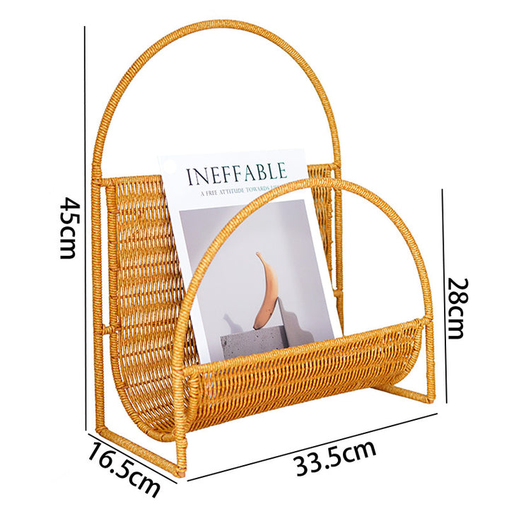 Stylish Woven Magazine Rack Stornfield