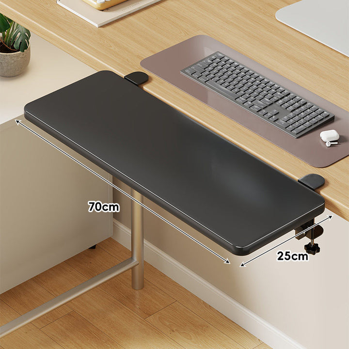 Extra-Wide Low-Profile Under-Desk Slide-Out Keyboard and Mouse Platform