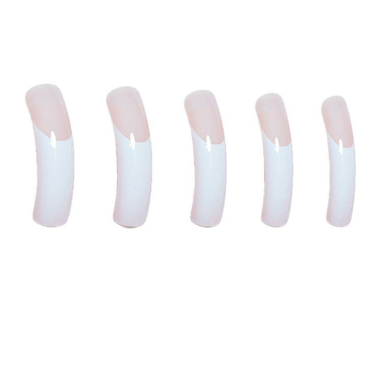 Elegant French Tip Acrylic Nail Extensions Stornfield
