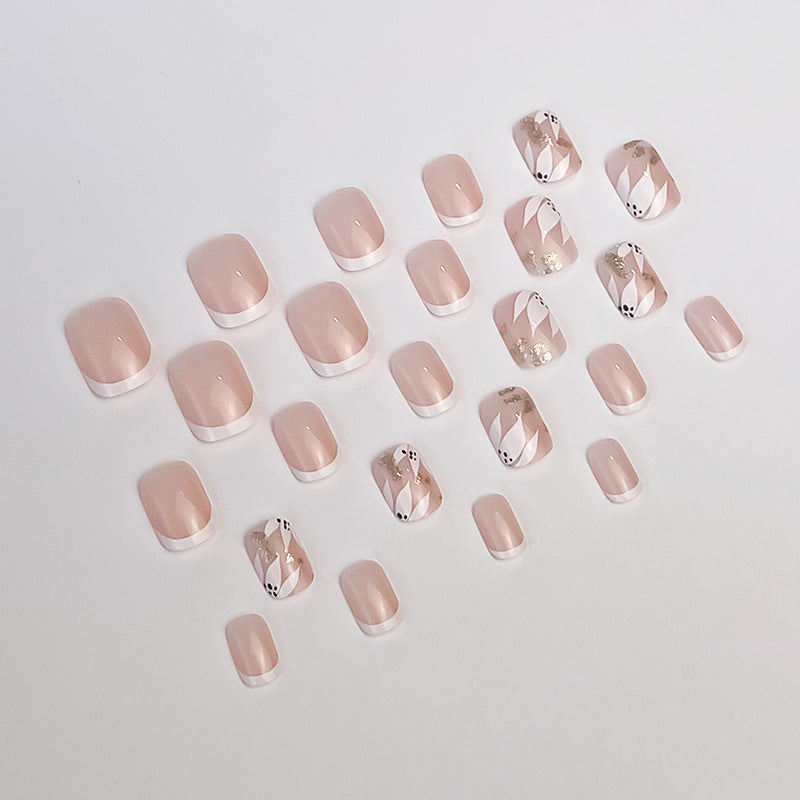 Artistic Press-On Nail Design