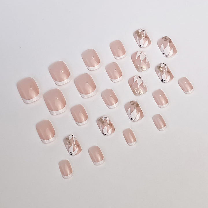 Artistic Press-On Nail Design