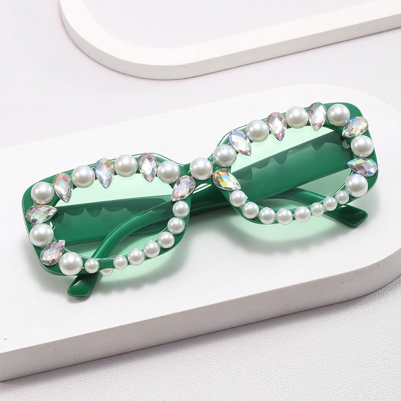 Ladies elegant sunglasses with pearl decoration Stornfield