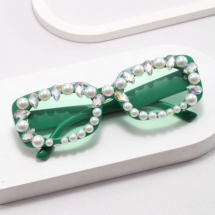 Ladies elegant sunglasses with pearl decoration Stornfield