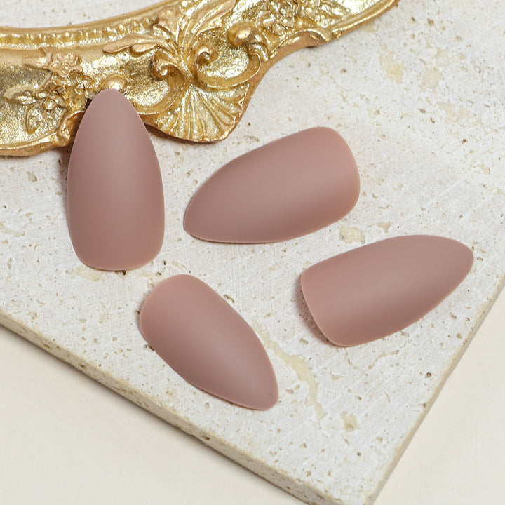 Matte Almond-Shaped Press-On Nail Tips Stornfield