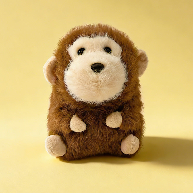 Plush Sitting Dino Cuddler with Ultra-Soft Faux Fur and Embroidered Face Stornfield