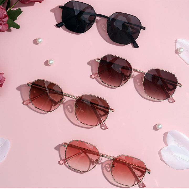 Women's fashionable sunglasses with oval frame and polarized lenses Stornfield