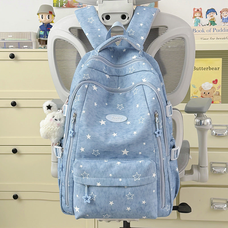 Fun-Themed Star Print Backpack Stornfield