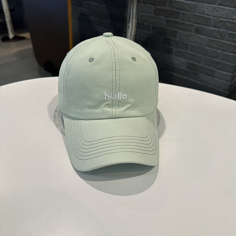 Unisex Casual Cotton Baseball Cap with Embroidered Message Stornfield