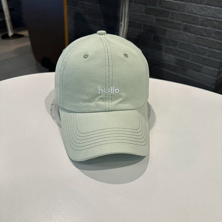 Unisex Casual Cotton Baseball Cap with Embroidered Message Stornfield