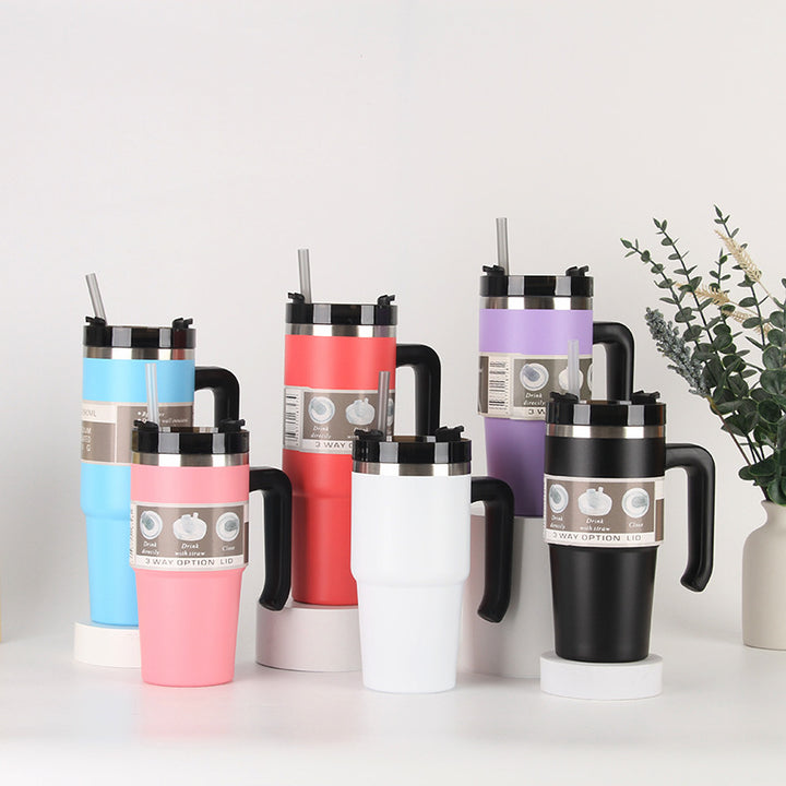 Unisex thermos mug with 3-in-1 drinking options Stornfield