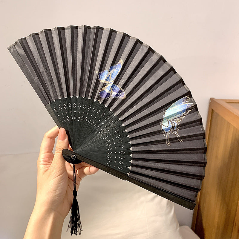 Handcrafted fan with elegant butterfly design Stornfield