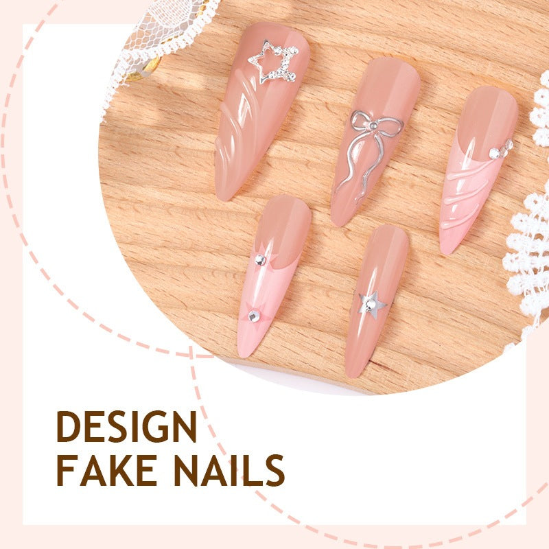 Artificial Art Nails with Elegant Decorations Stornfield