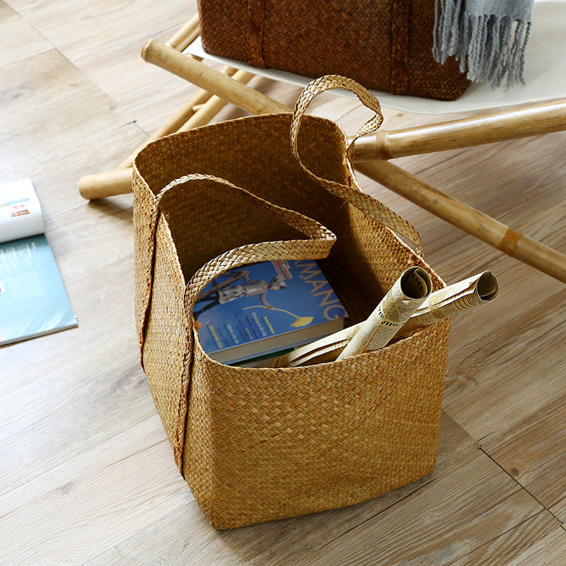 Spacious Woven Storage Baskets with Handles Stornfield