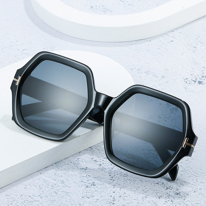 Stylish Oversized Hexagonal Sunglasses Stornfield