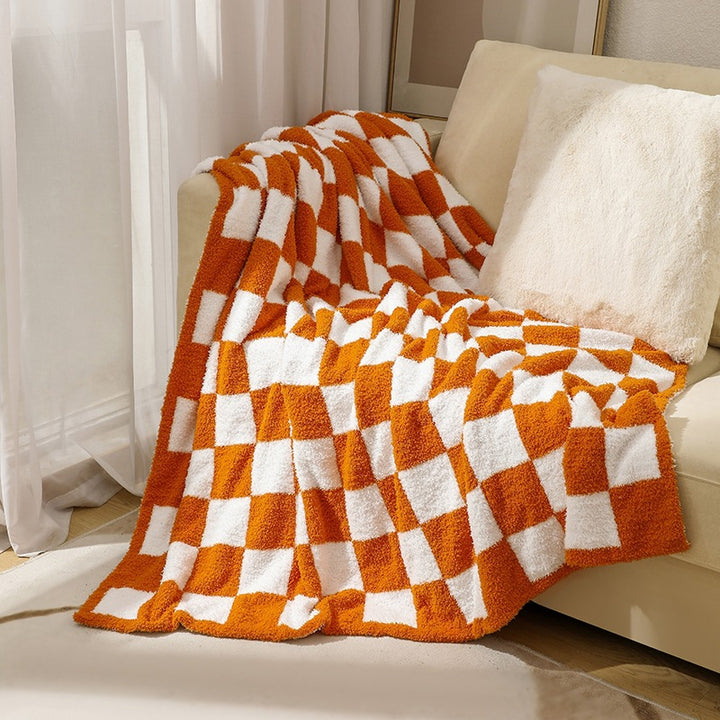 Cozy Checkerboard Throw Blanket