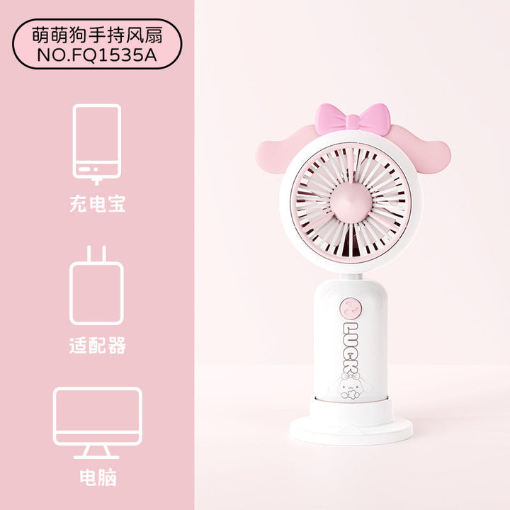 Women's Portable Hand Fan with Cute Rabbit Design Stornfield