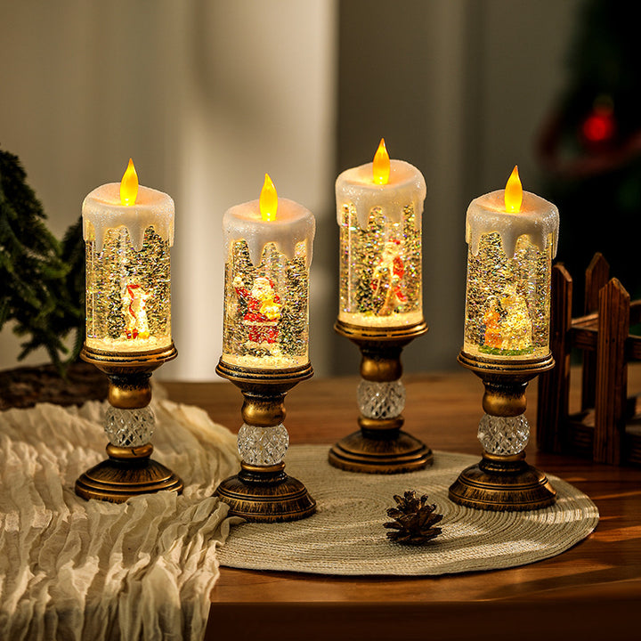 Christmas decoration lantern with snow globe Stornfield