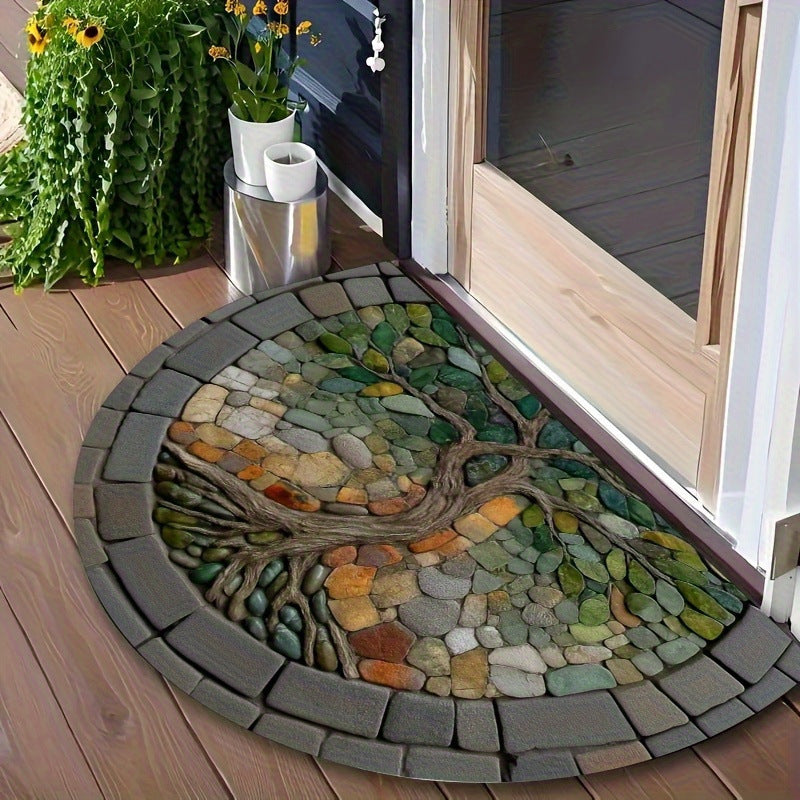 Sunflower-Themed Decorative Door Mat Stornfield