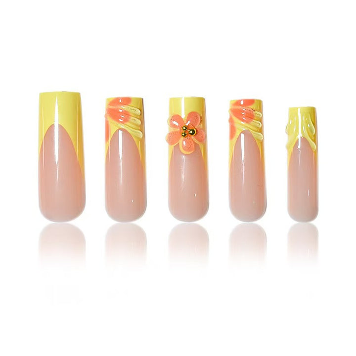 Creative Floral Press-On Nail Art Stornfield