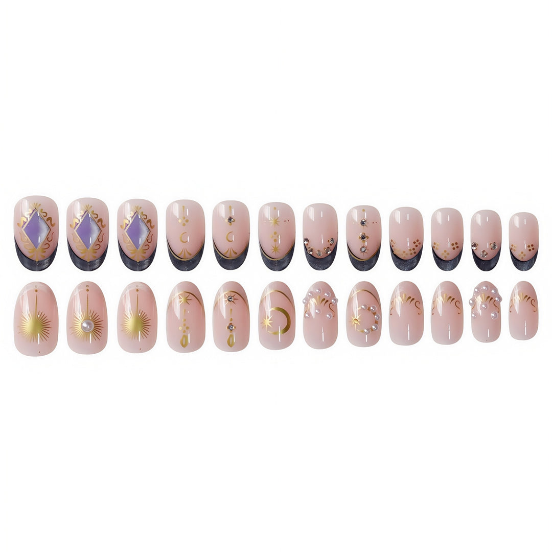 Celestial-Inspired Decorative Nail Art Stornfield