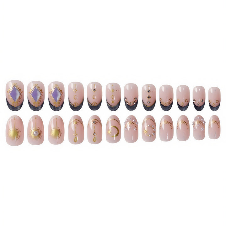 Celestial-Inspired Decorative Nail Art Stornfield
