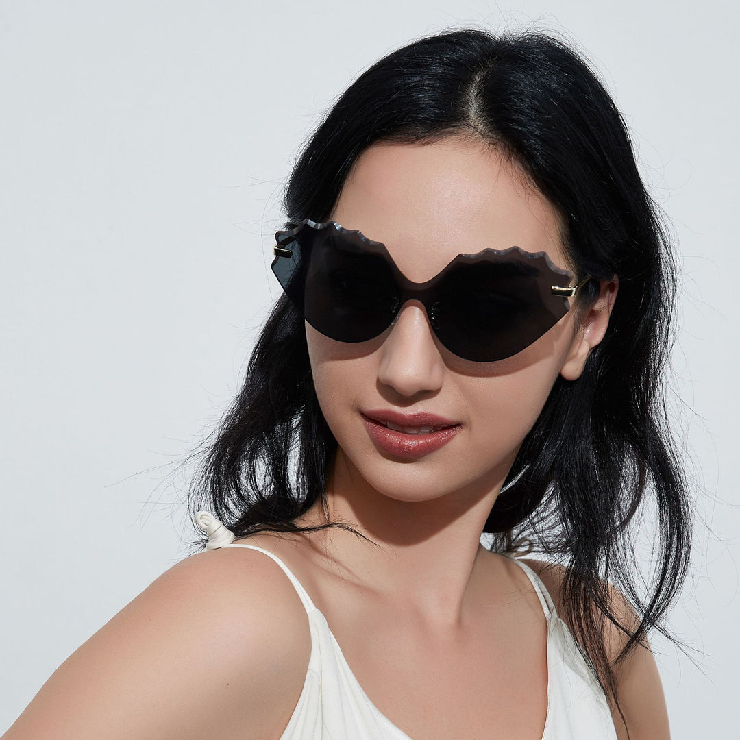 Women's Sunglasses with Unique Wave Design Stornfield