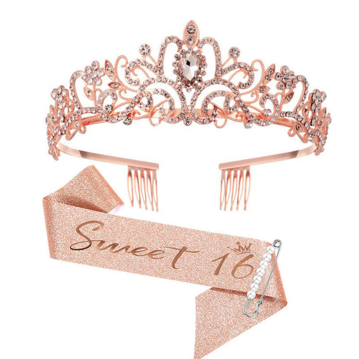 Women's Glamorous Tiara with rhinestone embellished design Stornfield