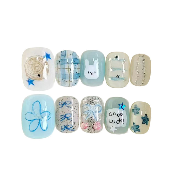 Creative Themed Press-On Nail Art Set Stornfield