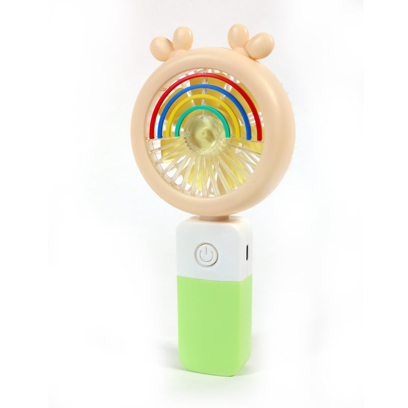 Unisex Portable Hand Fan with Colorful LED Light Effects Stornfield