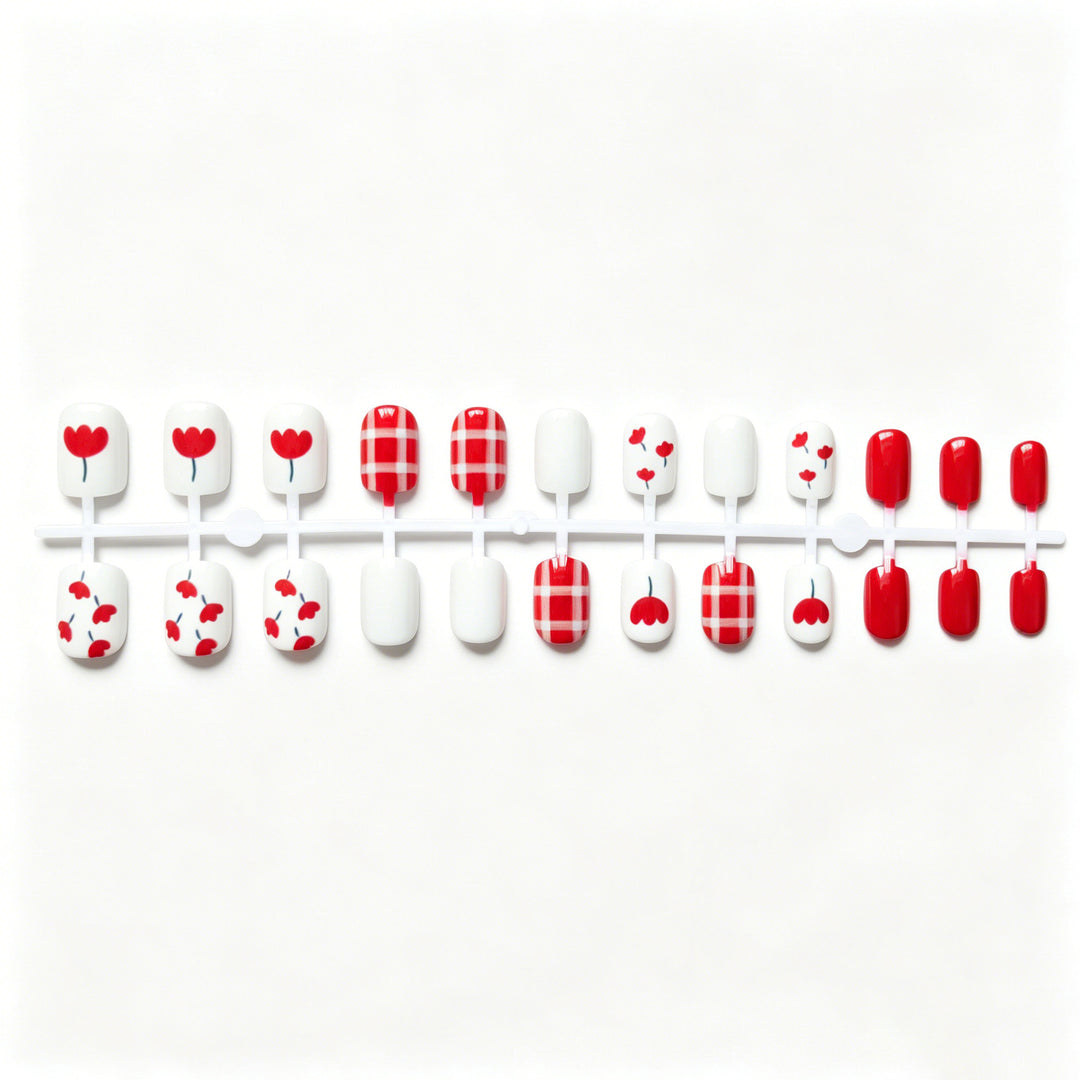 Seasonal Floral Nail Art Design