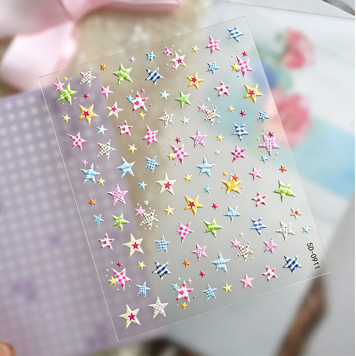Decorative Star Nail Art Stickers
