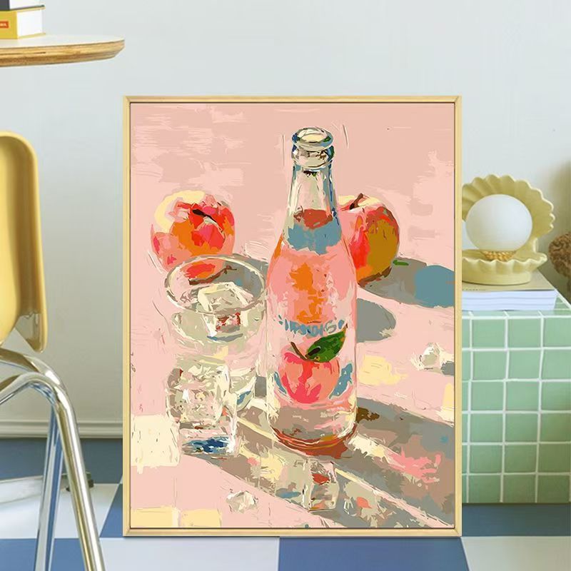Retro-Inspired Beverage Bottle Canvas Art Stornfield