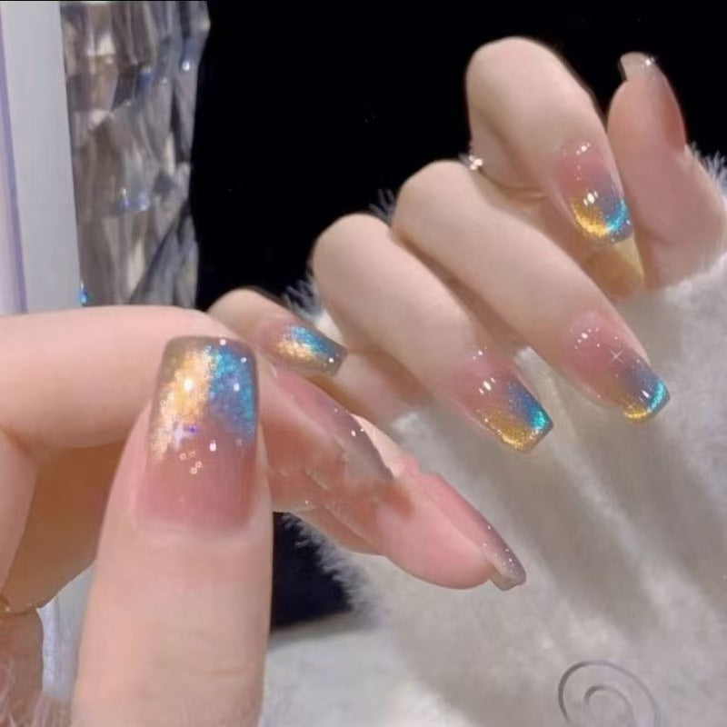 Artificial Nail Set with Modern Gradient Color Stornfield